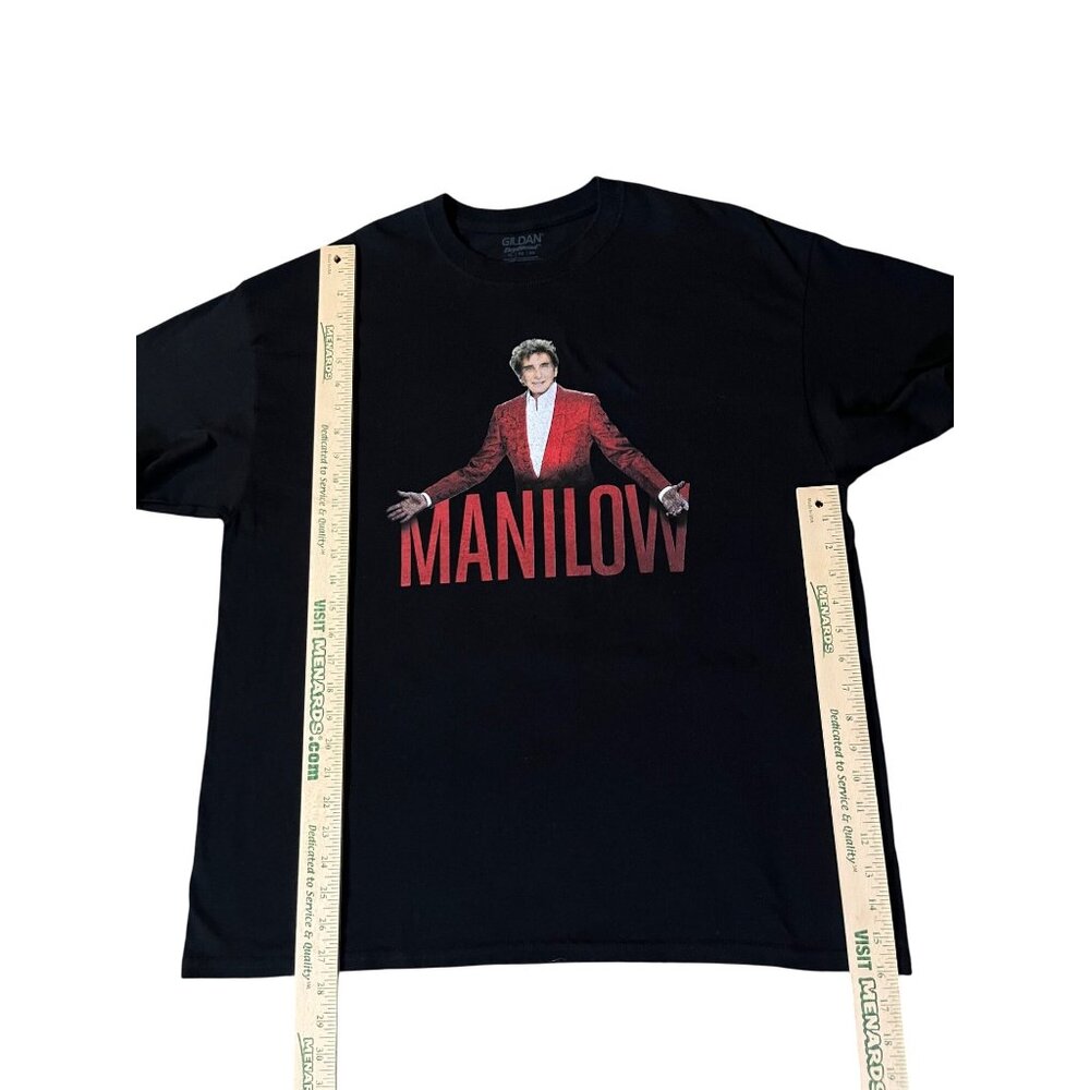 Barry Manilow T-Shirt Unisex XL 2017 Tour Gildan DryBlend Black Used - Picture 10 of 10